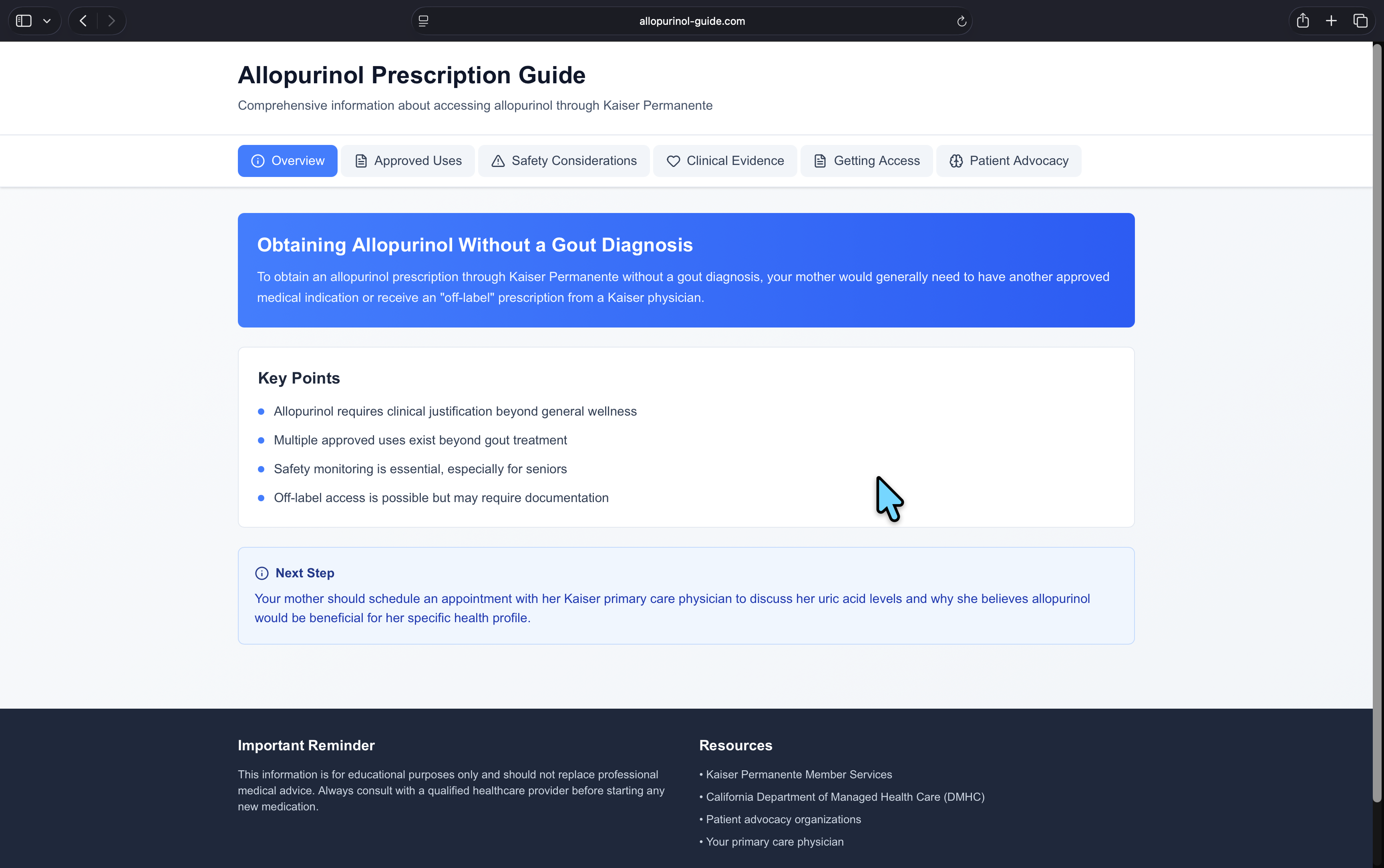 allopurinol guide dot com