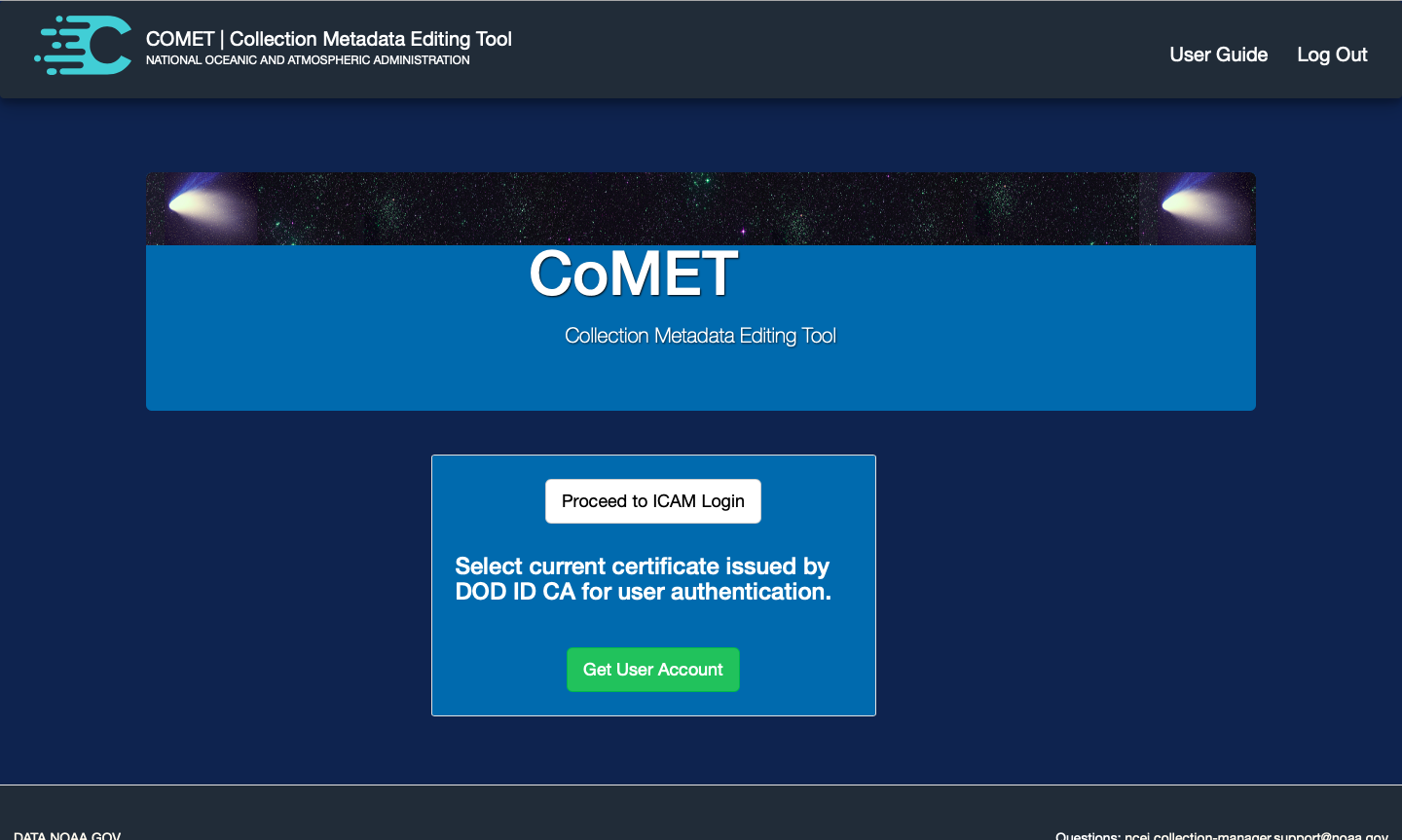 us national oceanic and atmospheric association dot gov comet