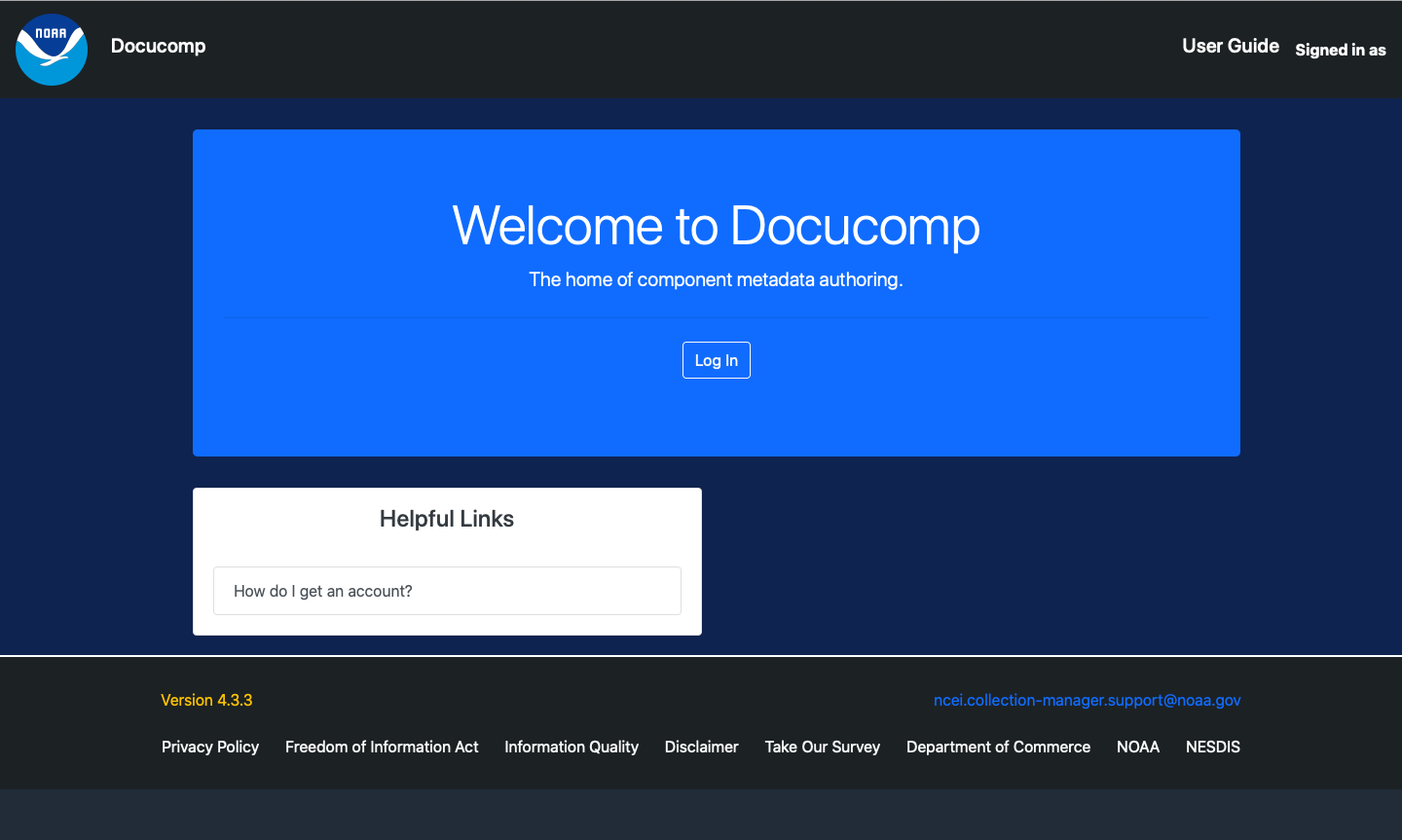 us national oceanic and atmospheric association dot gov docucomp