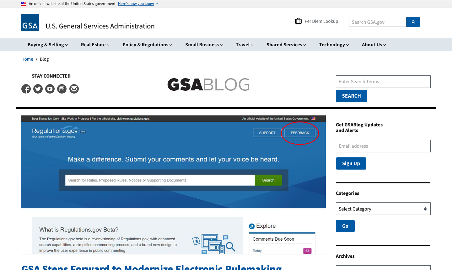 us general services administration dot gov blog