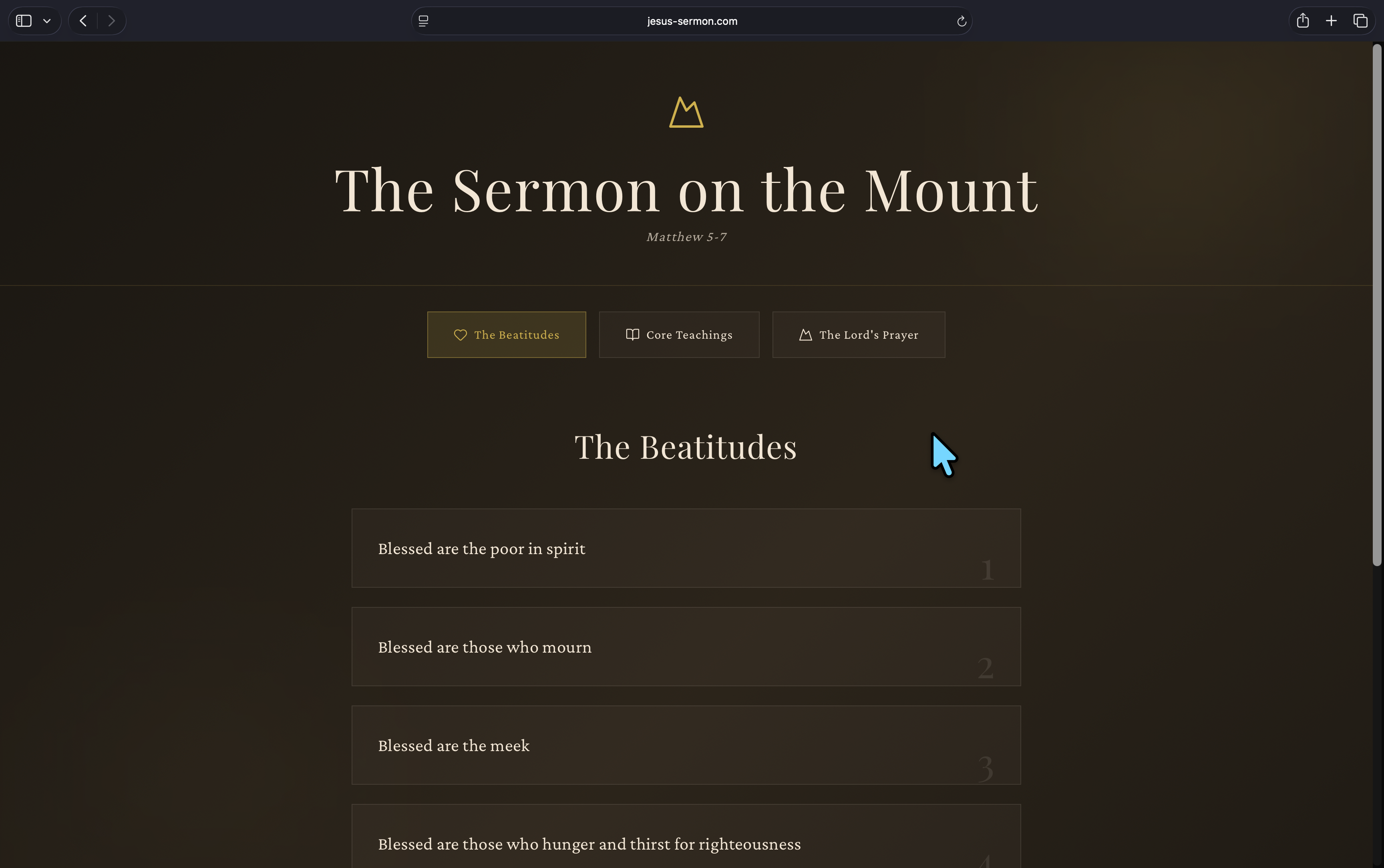 jesus' sermon dot com